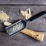 Oksespidsbryst med peberrodsauce